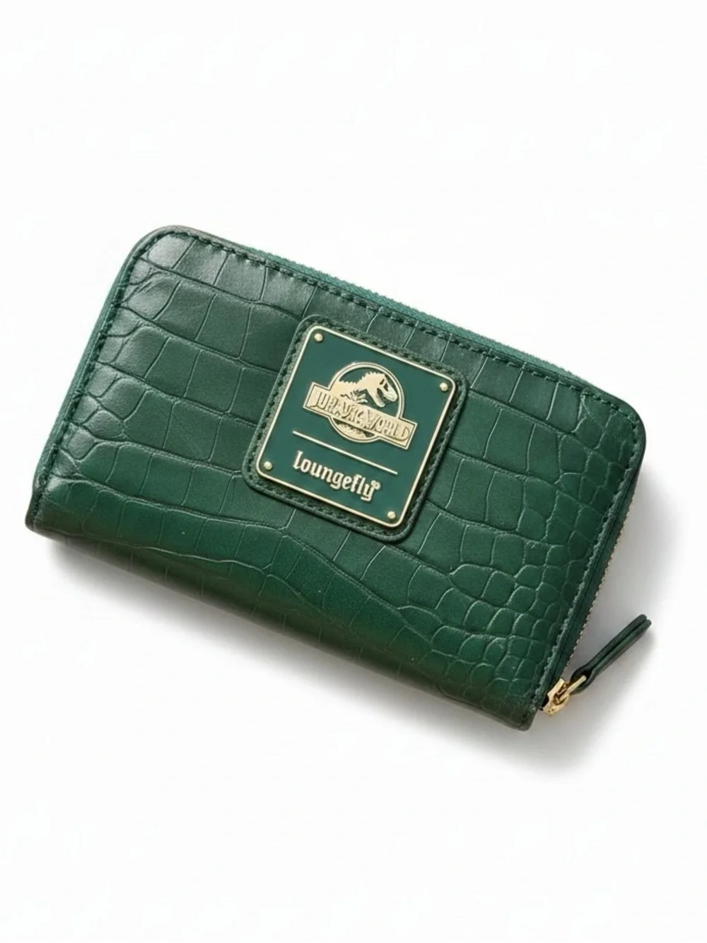 Loungefly Jurassic World Jungle Velociraptor zip-around wallet NWOT